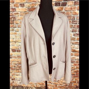Eddie Bauer Light Tan Blazer Jacket Sz 16